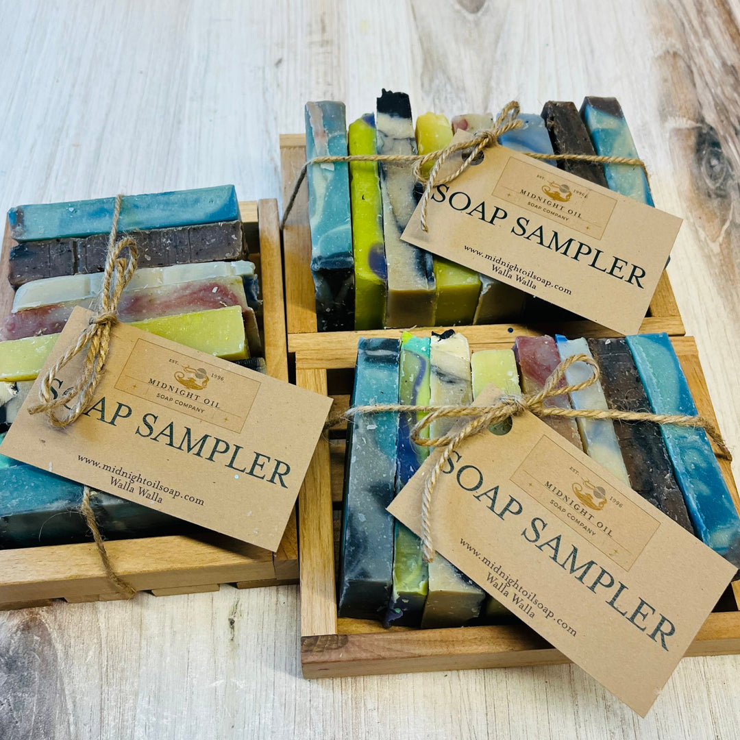 soap sampler goat milk soap midnight oil soap