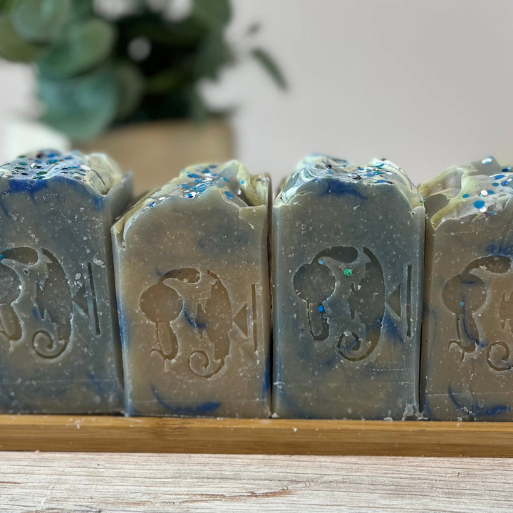 sandalwood goat milk soap midnight oil soap