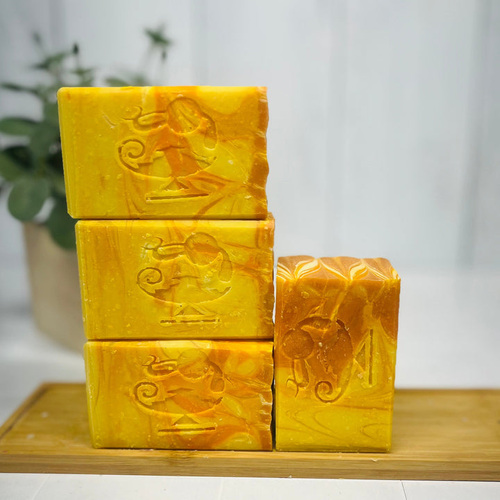 honeysuckle goat milk soap spring soap midnight oil soap