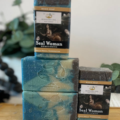 seal woman magic soul goat milk soap midngiht oil soap