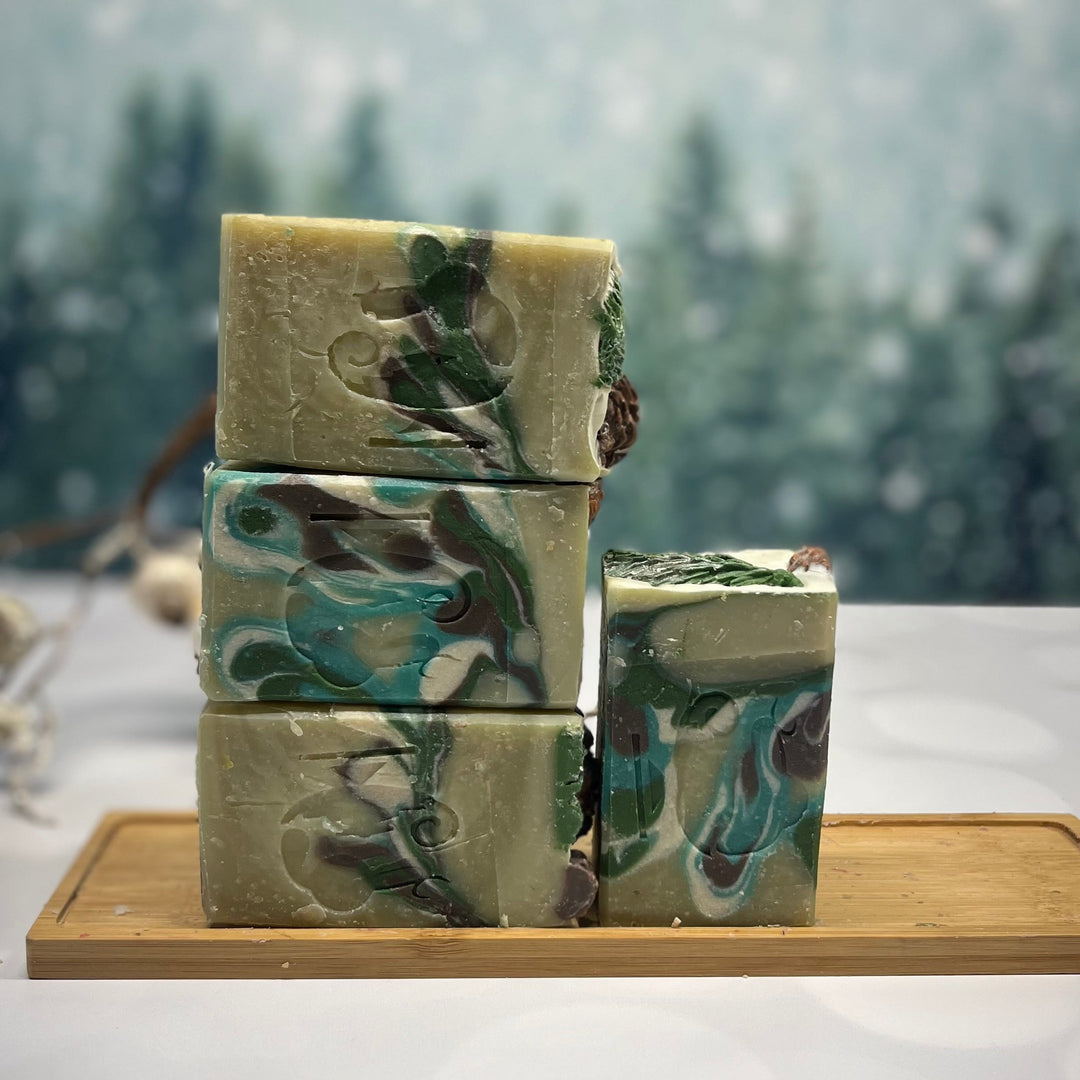 FRASER FIR CHRISTMAS goat milk soap midnight oil soap