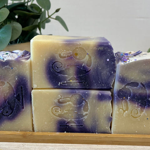 lilac goat milk soap