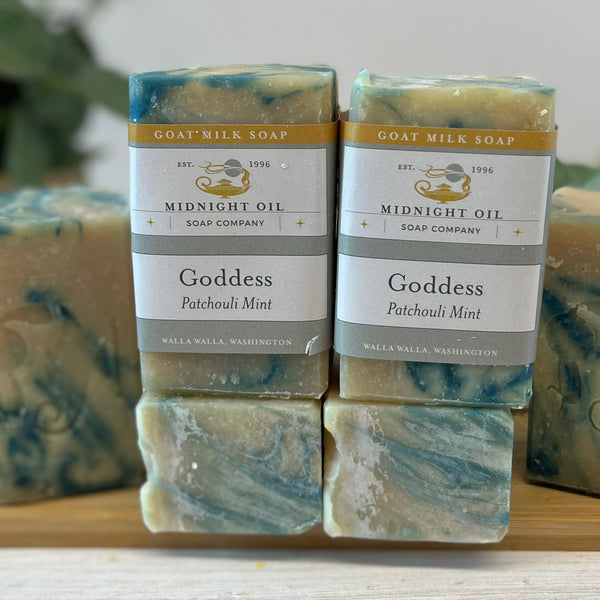 goddess spearmint essential oil goat milk soap