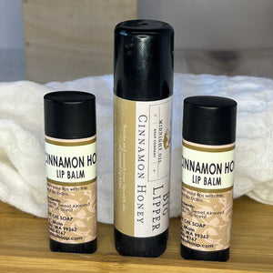 cinnamon honey lip balm midnidght oil soap