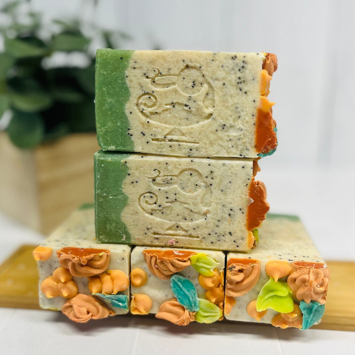 magnolia peony goat milk soap midnight oil soap
