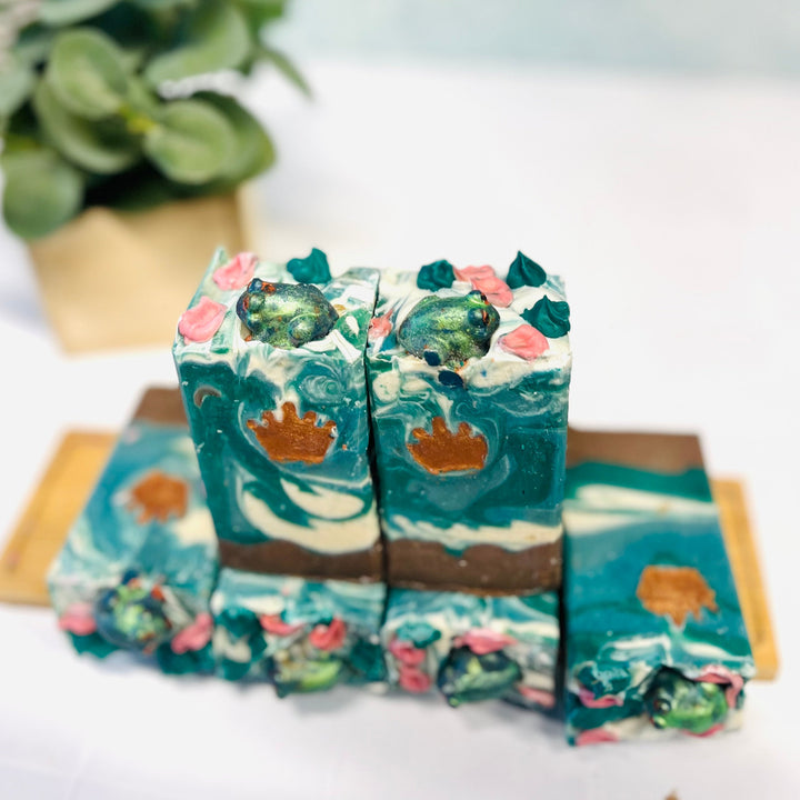 goat milk soap coconut papaya mango midnight oil soap summer