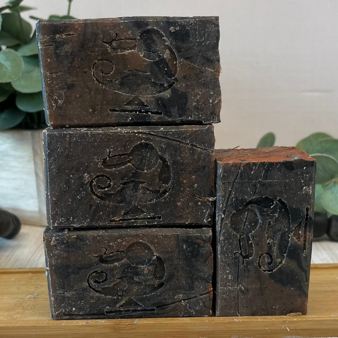 dragons blood goat milk soap midnight oil soap