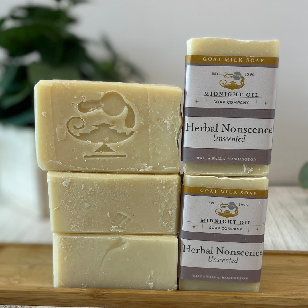 unscented herbal goat milk soap