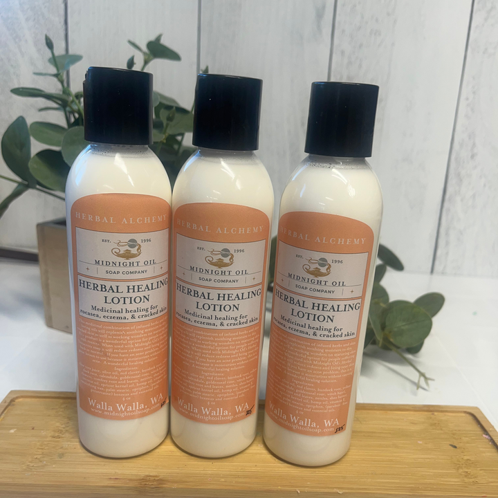 healing herbal lotion midnight oil soap