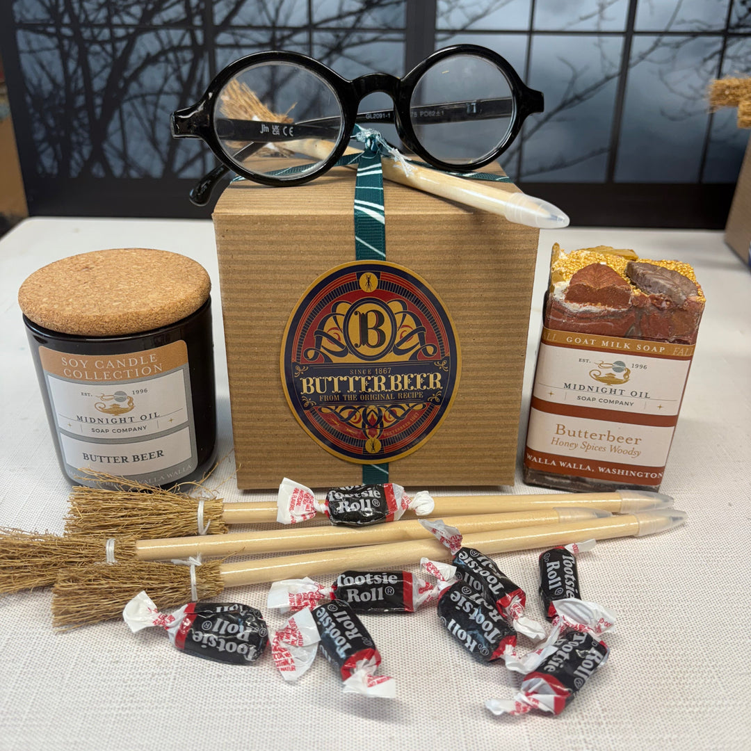 HOWARTS SLITHERIN SOY CANDLE GOAT MILK SOAP BUTTERBEER