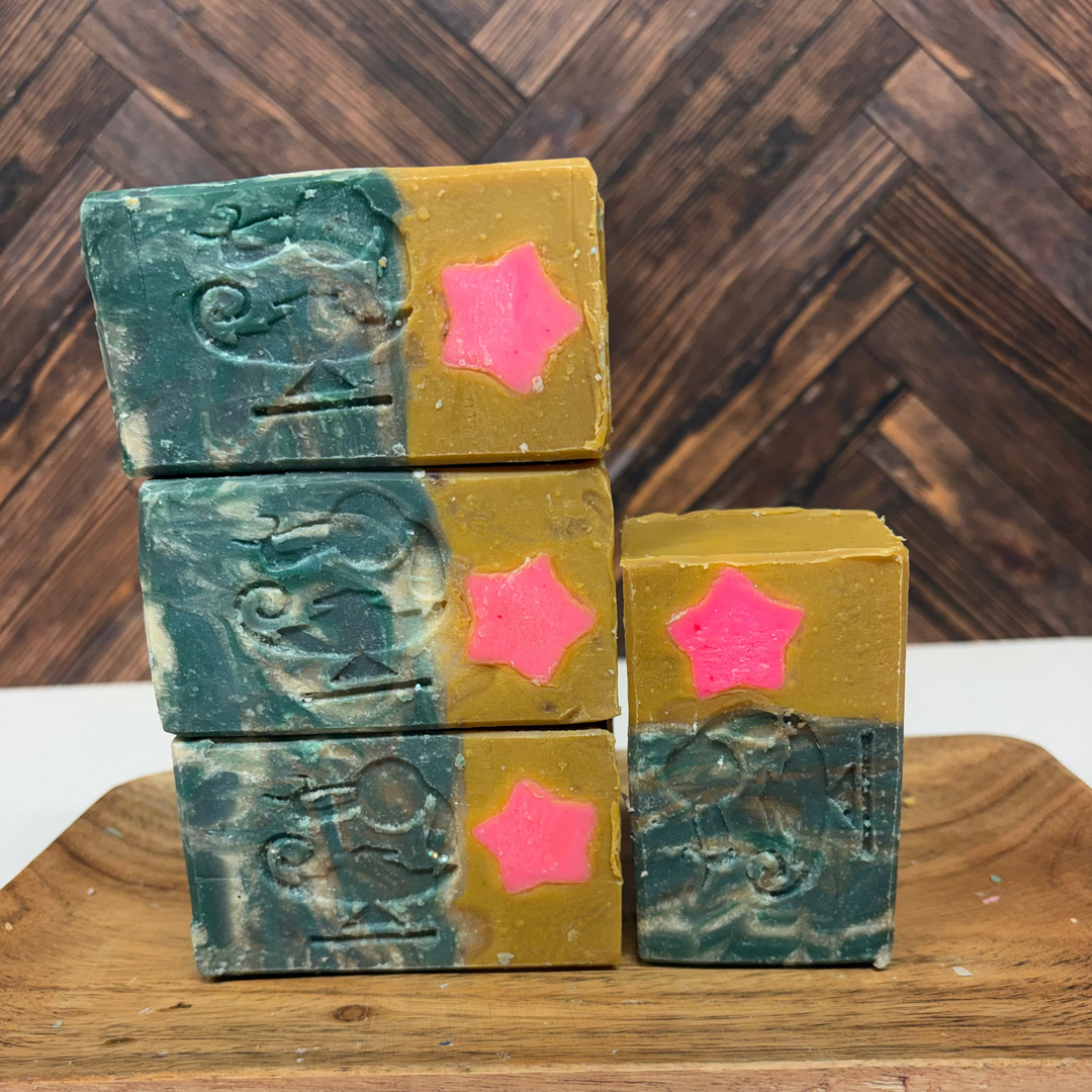 mango coconut goat milk soap midnight oil soap summer soap