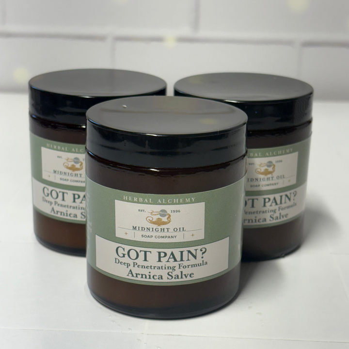 GOT PAIN ARNICA SALVE MIDNIGHT OIL SOAP